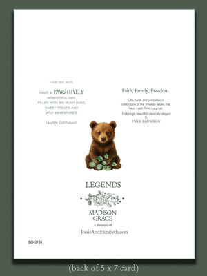 Birthday Greeting Card ~ Have a Paws-itively Wonderful Day!