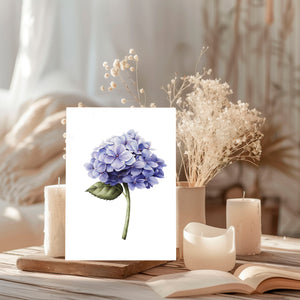 Encouragement Greeting Card blank inside ~ Watercolor Hydrangea