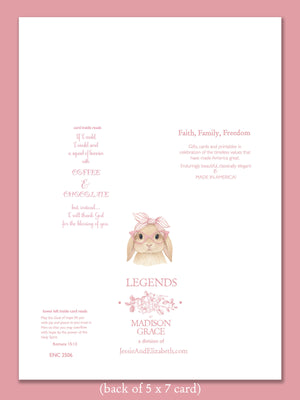 Encouragement Greeting Card ~ I thank God for the blessing of you!