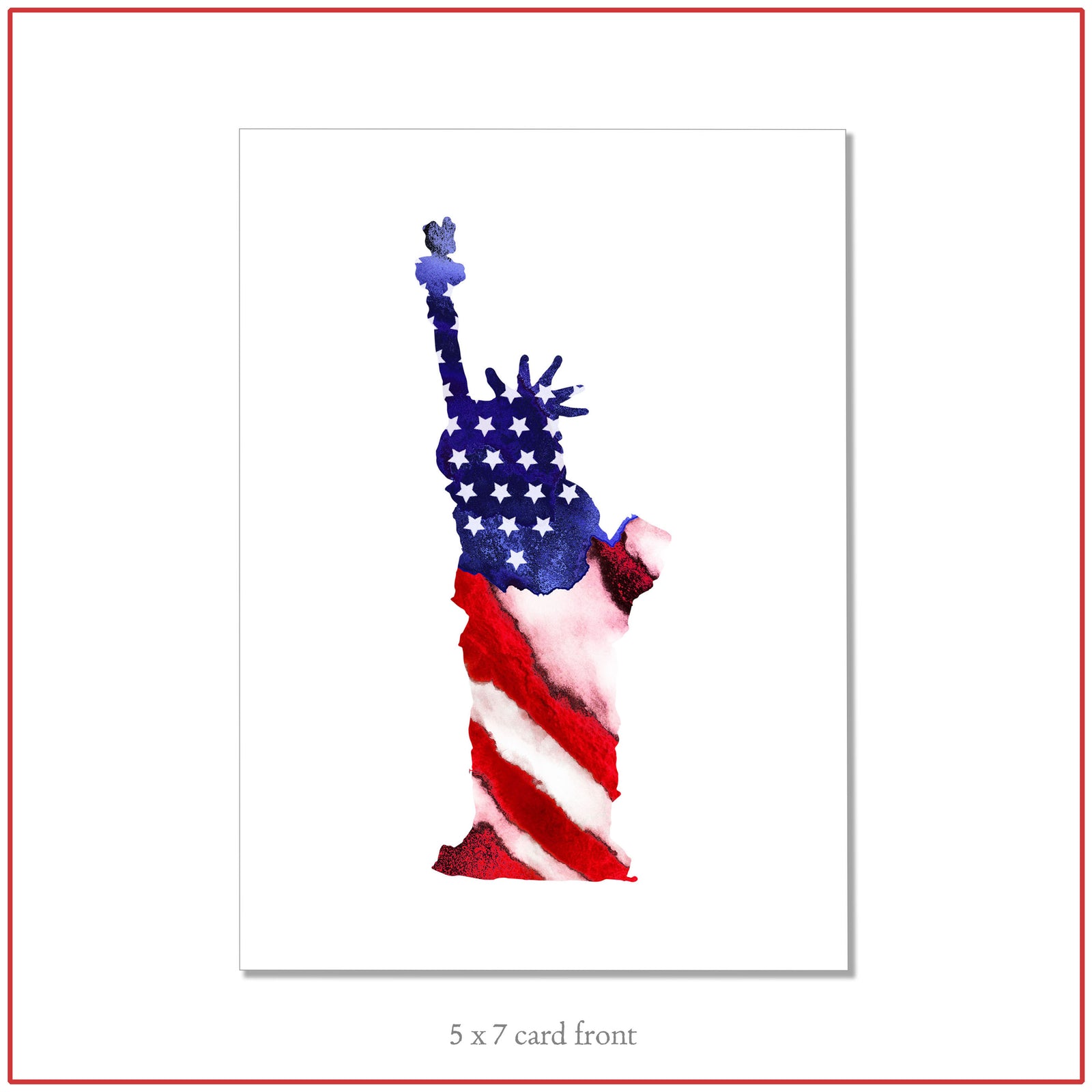 Patriotic Greeting Card ~ The torch of freedom