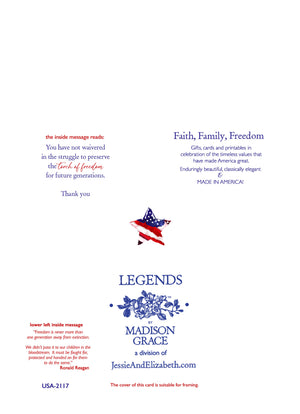 Patriotic Greeting Card ~ The torch of freedom