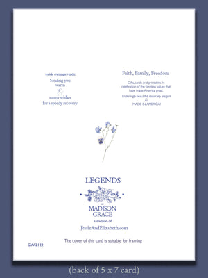 Get Well Greeting card ~ Sending warm wishes for a speedy recovery