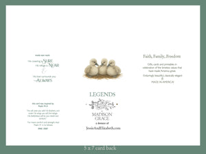 Encouragement Greeting Card ~ He will cover you with His feathers