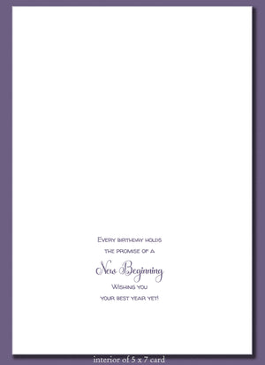 Birthday Greeting Card ~ Celebrate New Beginnings!