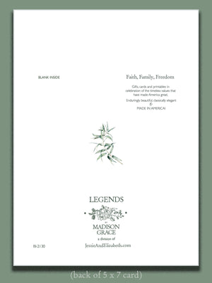 Encouragement Greeting Card with blank interior ~ Grateful for You