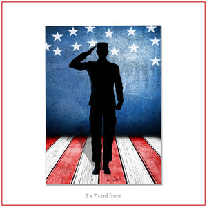 Patriotic Greeting Card ~ Defender of Freedom